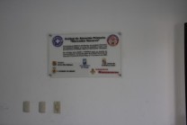 Placa del Proyecto en el Centro de Salud. Ver imagen ampliada a través de Lightbox. Puede provocar un cambio de contexto.